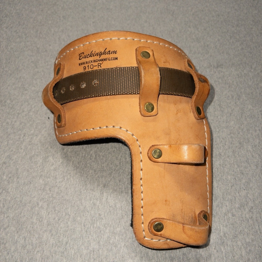 Buckingham 910-R Leather Lineman Holster Pole Tree Climber VTG Collectors *Read*